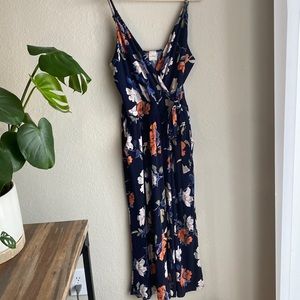 Floral Cropped Jumpsuit